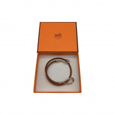 [8149_0580-01] HERMES 에르메스 가죽 후크 팔찌