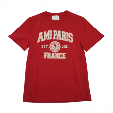 [BCFS8446_1397] AMI Paris 아미 파리스 레드 반팔 티셔츠