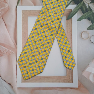 [RJBFCS7488_0219-06] LANCEL 란셀 실크 넥타이