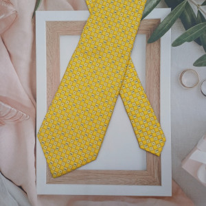 [RJBFCS7488_0230-16] NINA RICCI 니나리치 실크 넥타이