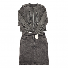 [JBFCS7338_0050-04] CELINE 셀린느 데님 자켓 스커트 세트